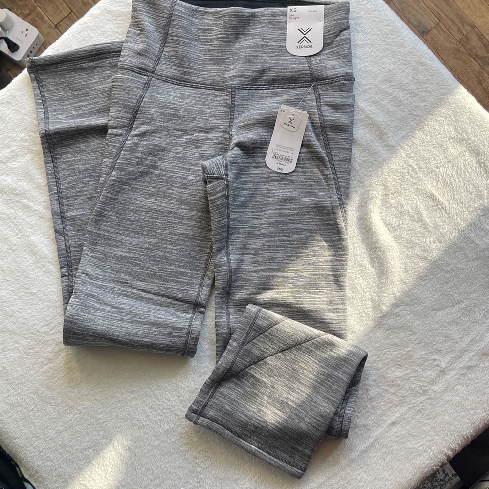 Xersion Girls' Heather Gray Active Leggings - Gray